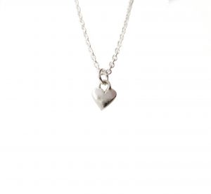 Handcrafted small sterling silver heart