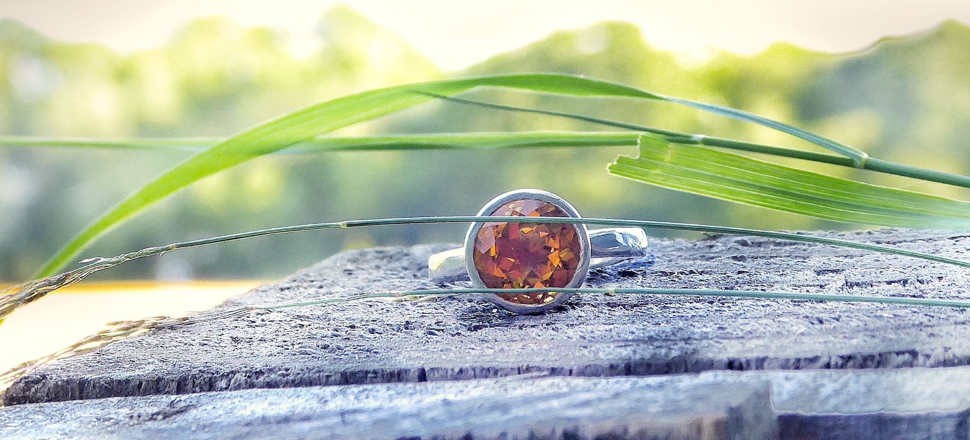 Handmade citrine ring