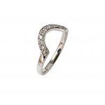Diamond and white gold wedding ring