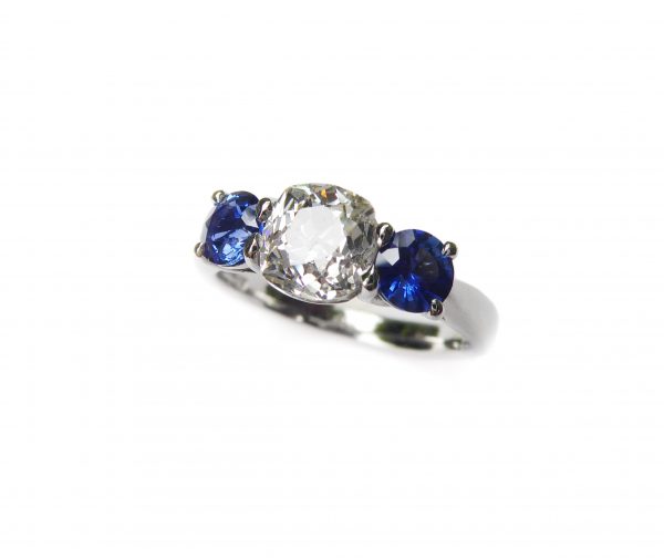 Sapphire and diamond ring